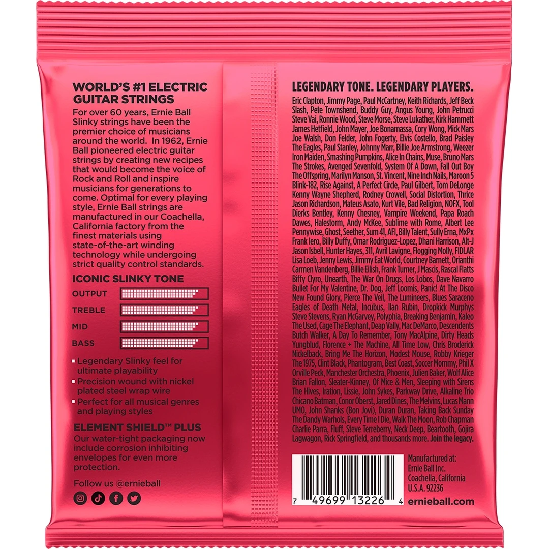 Струны для электрогитары Ernie Ball 3226 11-52