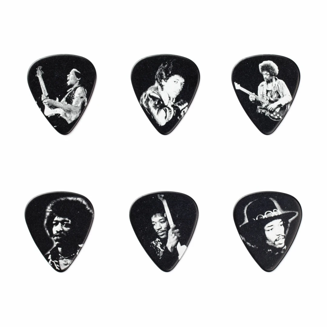 Набор медиаторов Dunlop JHPT05H Jimi Hendrix Silver Portrait