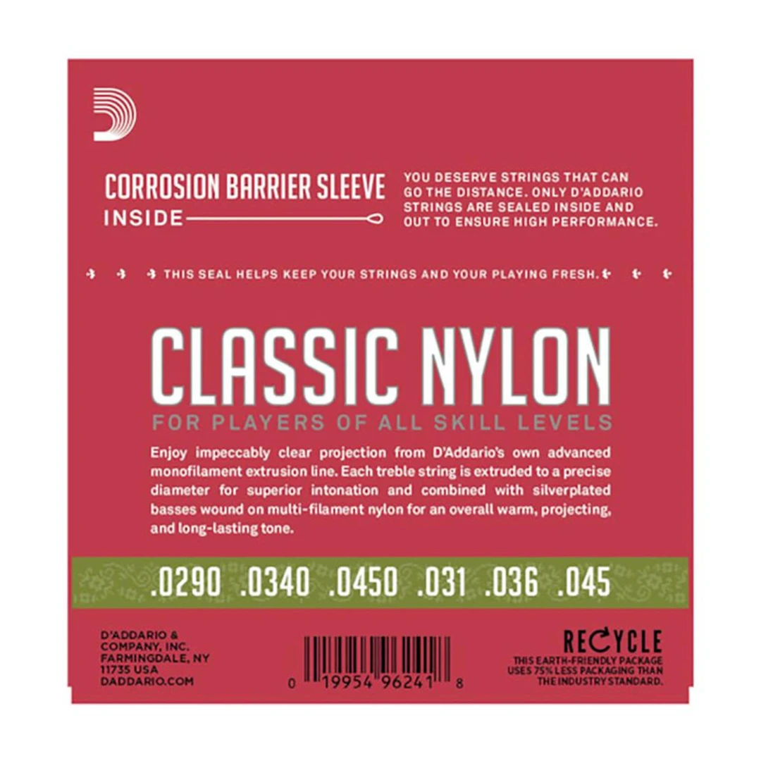 Струны для классической гитары D'Addario EJ27N 1/2