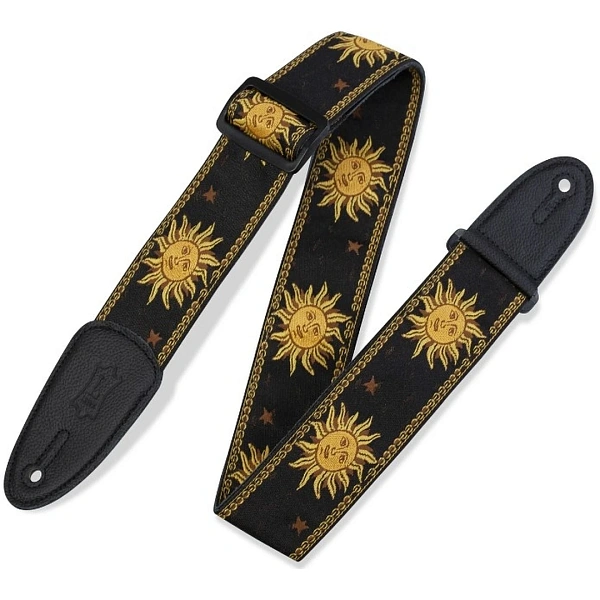 Ремень для гитары Levy's MPJG-SUN-BLK
