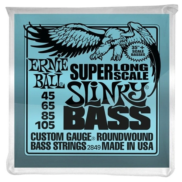 Струны для бас-гитары Ernie Ball 2849 45-105 Super Long Scale
