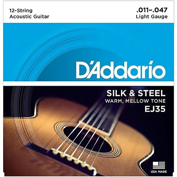 Струны для 12-ти струнной акустической гитары D’Addario EJ35