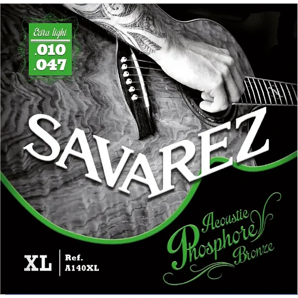 Струны для акустической гитары Savarez A140XL Acoustic Phosphor Bronze 10-47