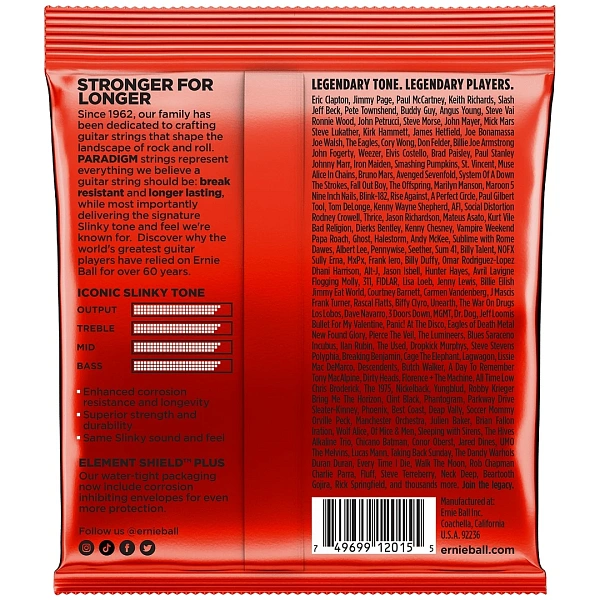 Струны для электрогитары Ernie Ball 2015 10-52