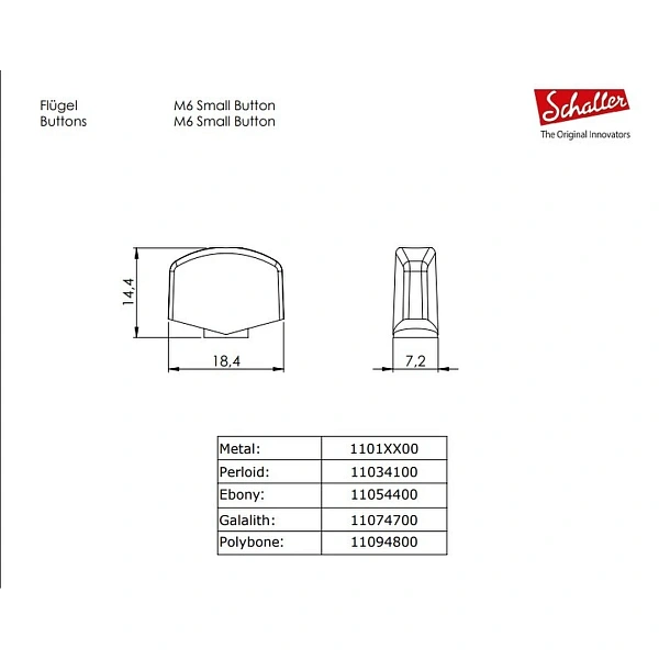 Колки Schaller F-Series 10560220.01.50