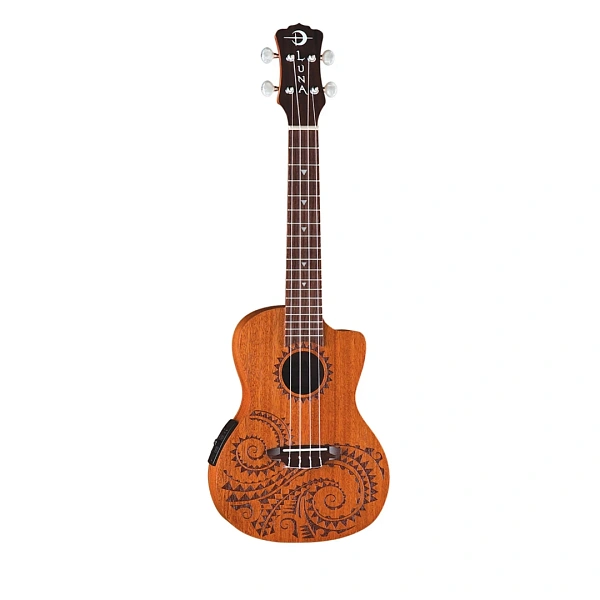 Укулеле Luna UKE Tattoo Mahagony Concert w/Preamp