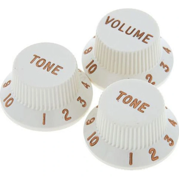 Ручки потенциометров Fender Knobs Stratocaster Parchment Set