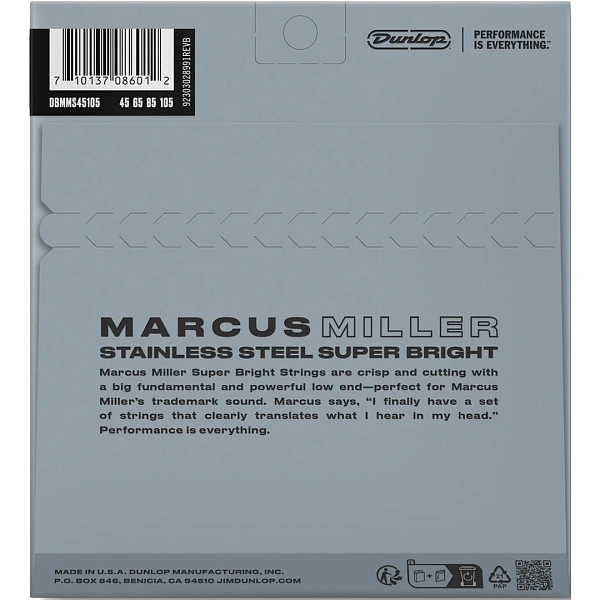 Струны для бас-гитары Dunlop DBMMS45105 45-105