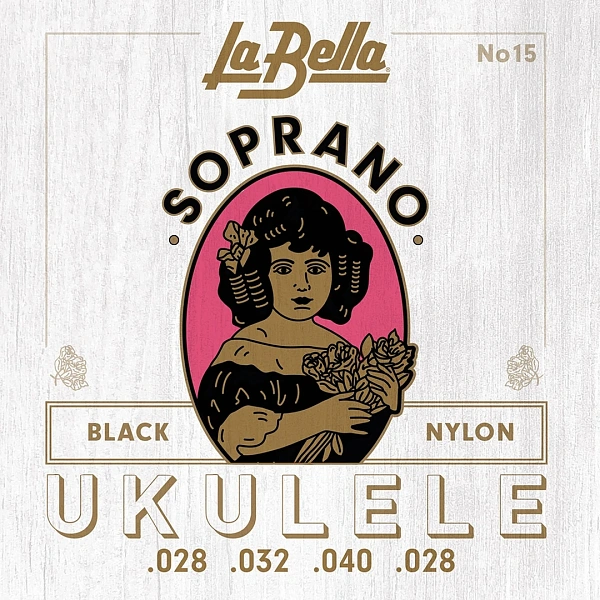Струны для укулеле La Bella 15 Black