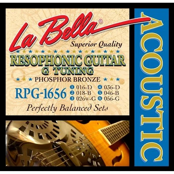 Струны для резонаторной гитары La Bella RPG-1656