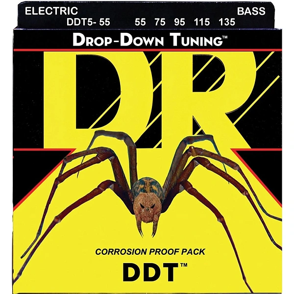 Струны для бас-гитары DR DDT5-55 55-135 5-String