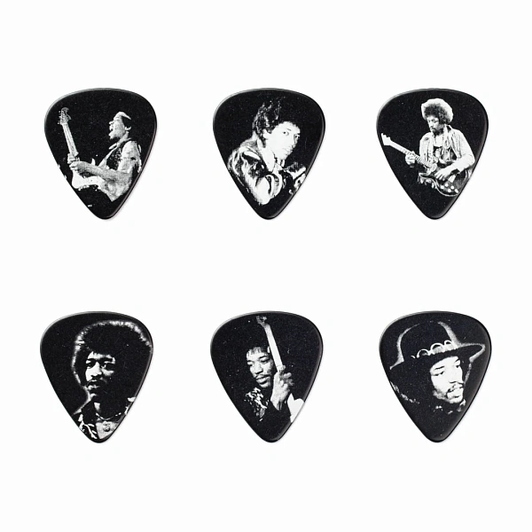 Набор медиаторов Dunlop JHPT05H Jimi Hendrix Silver Portrait