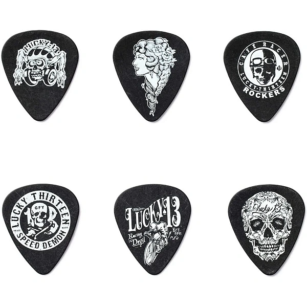 Набор медиаторов Dunlop L13CP.60 Lucky 13 C .60