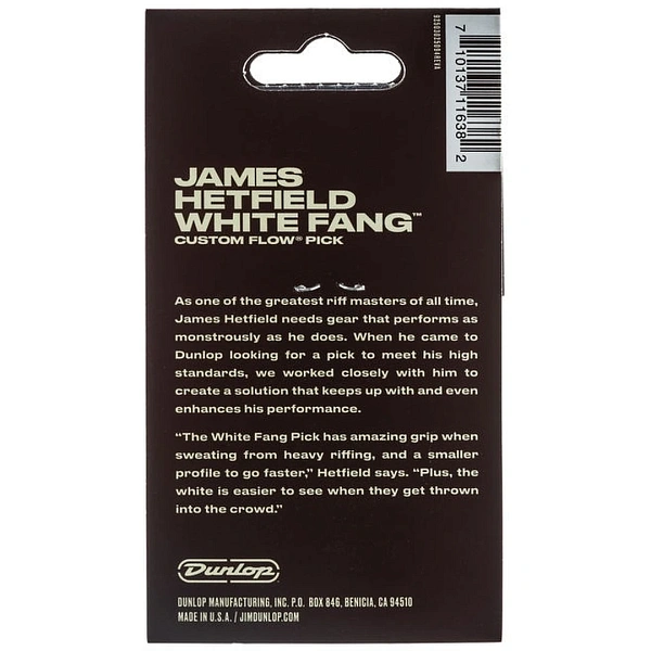 Набор медиаторов Dunlop PH122P.73 White Fang