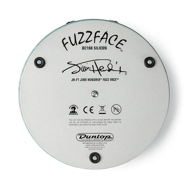 Педаль эффектов Dunlop JHF1 Jimi Hendrix Fuzz Face Distortion
