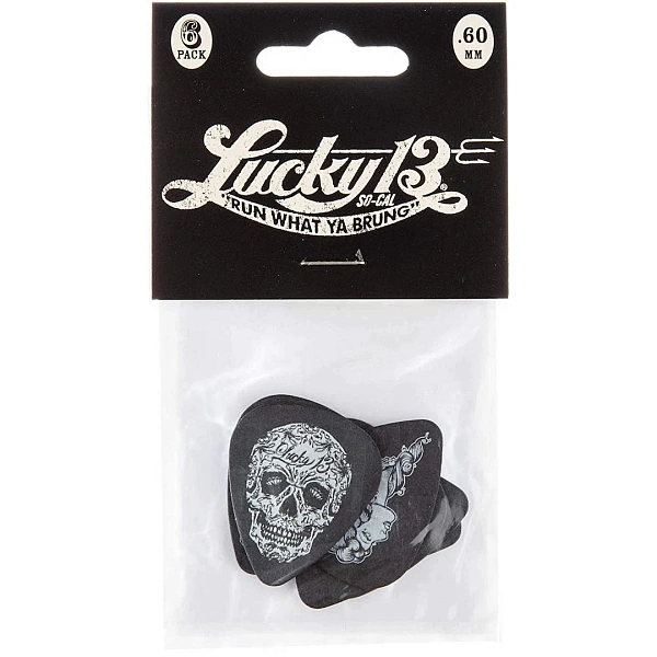 Набор медиаторов Dunlop L13CP.60 Lucky 13 C .60