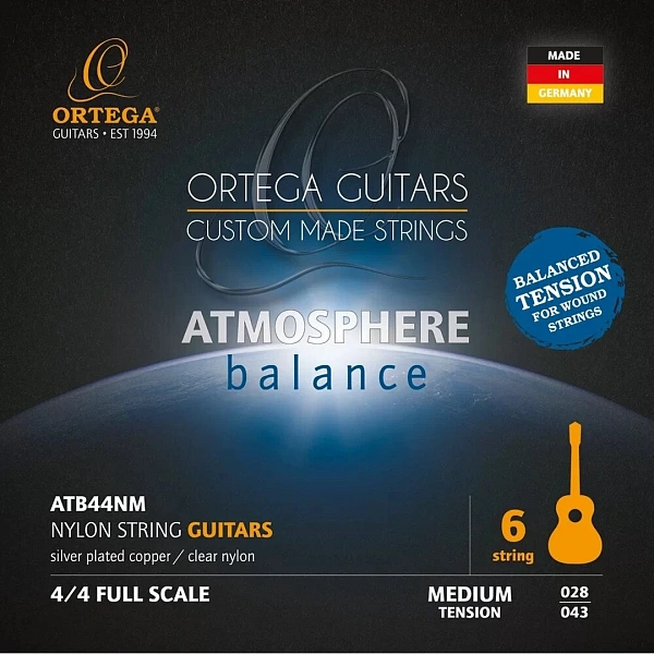 Струны для классической гитары Ortega ATB44NM