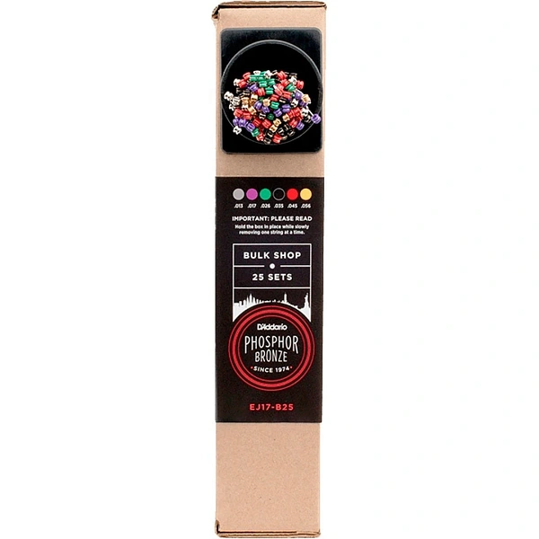 Струны для акустической гитары D'Addario EJ17-B25 13-56