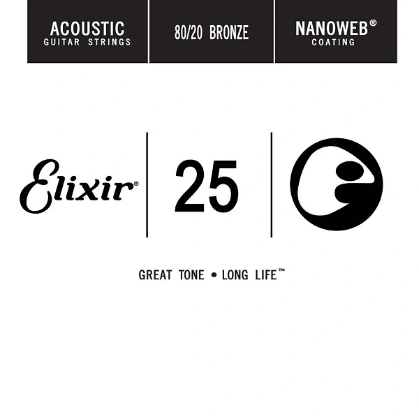 Струна для акустической гитары Elixir 15125 .025