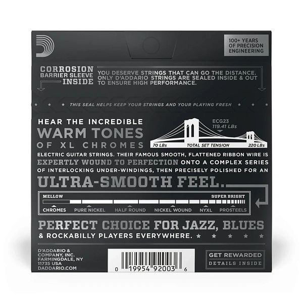Струны для электрогитары D'Addario ECG23 10-48