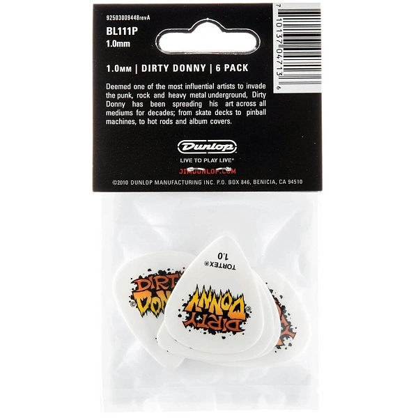 Набор медиаторов Dunlop BL111P1.0 Dirty Donny S1 1.0