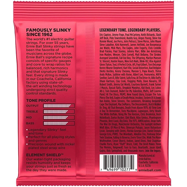 Струны для электрогитары Ernie Ball 2226 11-52