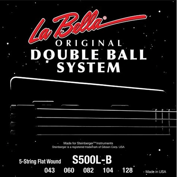 Струны для бас-гитары La Bella S500L-B 43-128