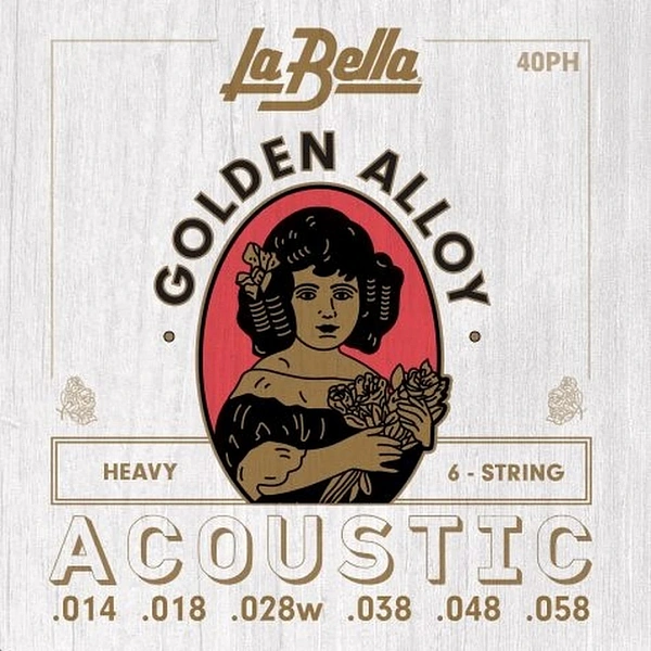 Струны для акустической гитары La Bella 40PH