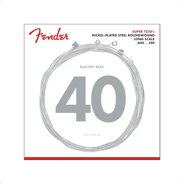 Струны для бас-гитары Fender 7250L 40-100 Long Scale
