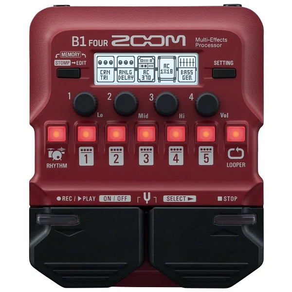 Процессор эффектов для бас-гитары Zoom B1 FOUR