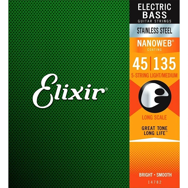 Струны для бас-гитары Elixir 14782 45-135 5-String