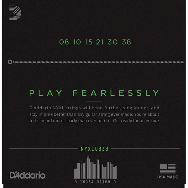 Струны для электрогитары D’Addario NYXL0838 8-38