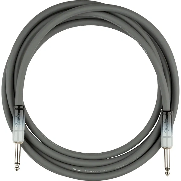 Инструментальный кабель Fender Ombre Instrument Cable Straight/Straight 10" Silver Smoke